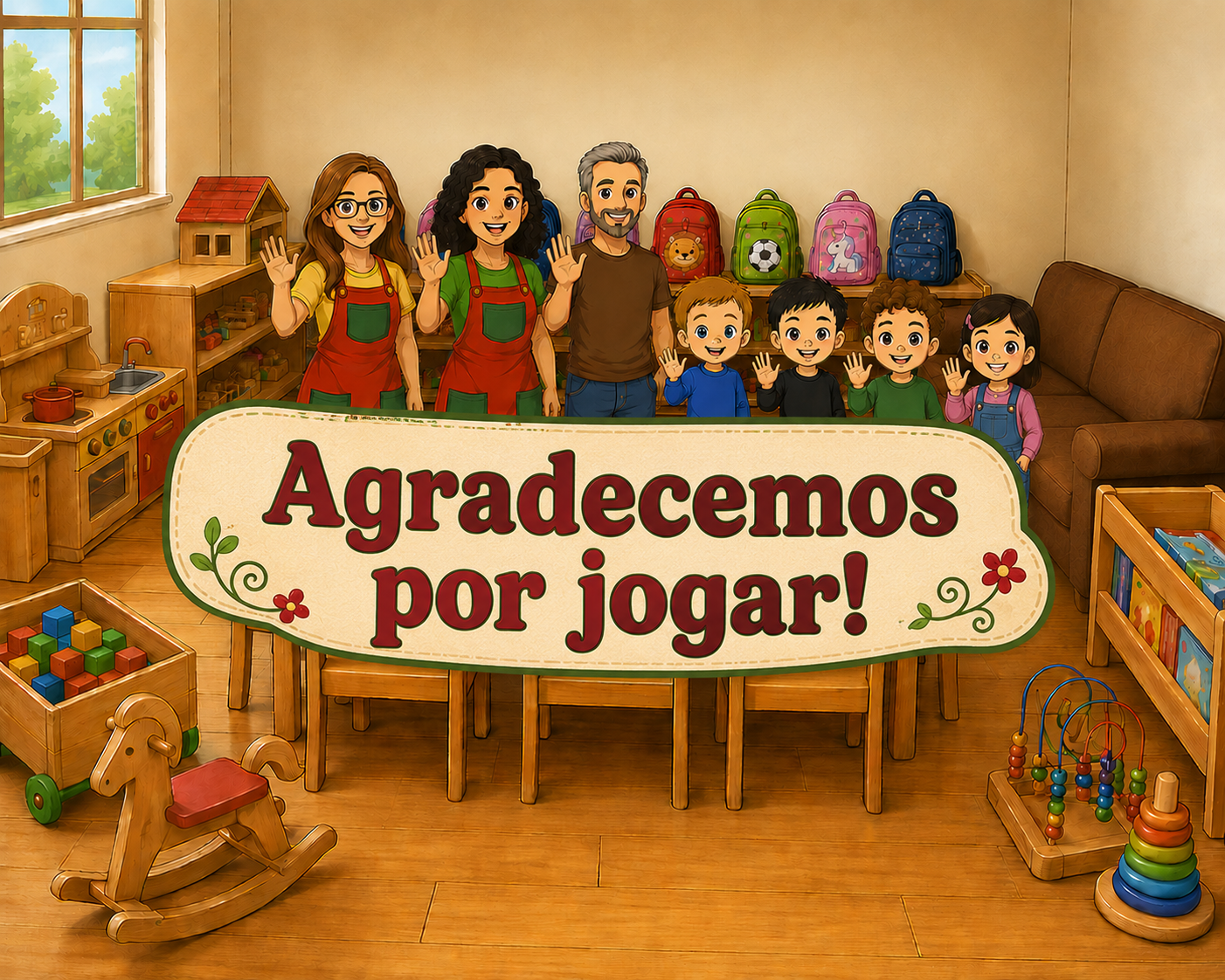 Agradecemos por jogar